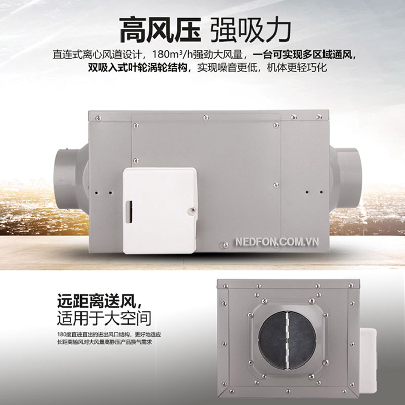 Đừng bỏ lỡ địa chỉ mua quạt thông gió âm trần Nedfon chất lượng, giá rẻ